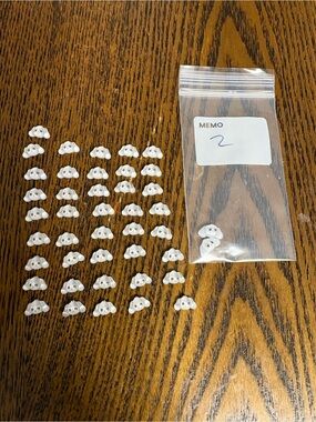 YEOSANG HETmongi Set of 43 Nail Art Resin Charms Mini Aniteez Ateez